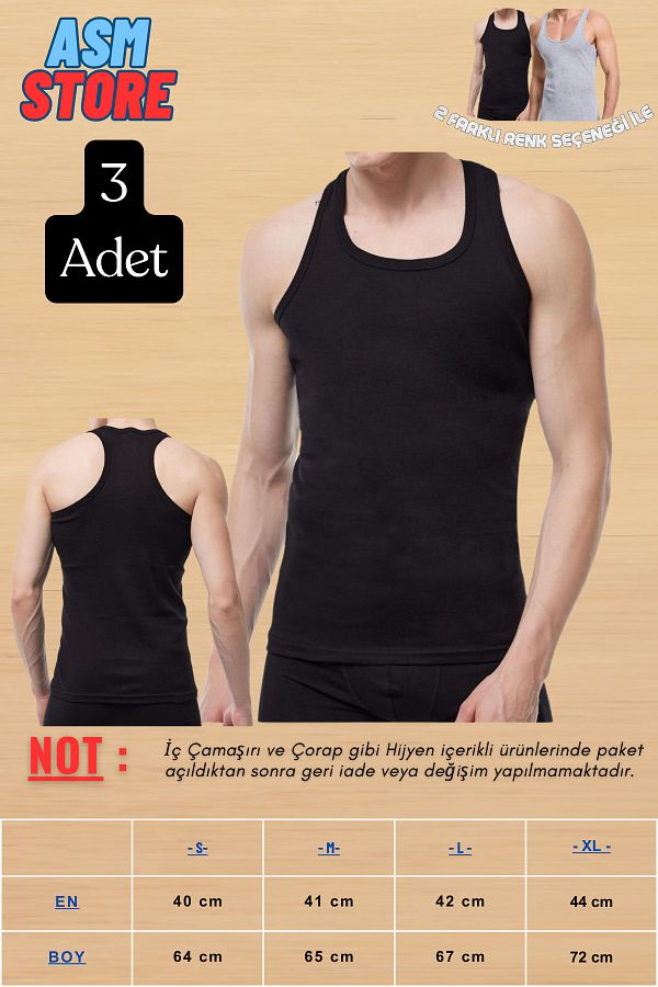 Doruk-3-Piece Doruk Athlete's Undershirt - Fashionable and Comfortable Together 1