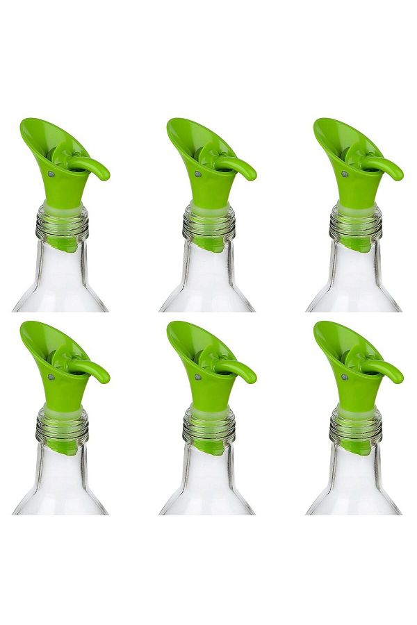 Generic-Plastic Bottle Pourers for Liquids 6 Pcs Set 1