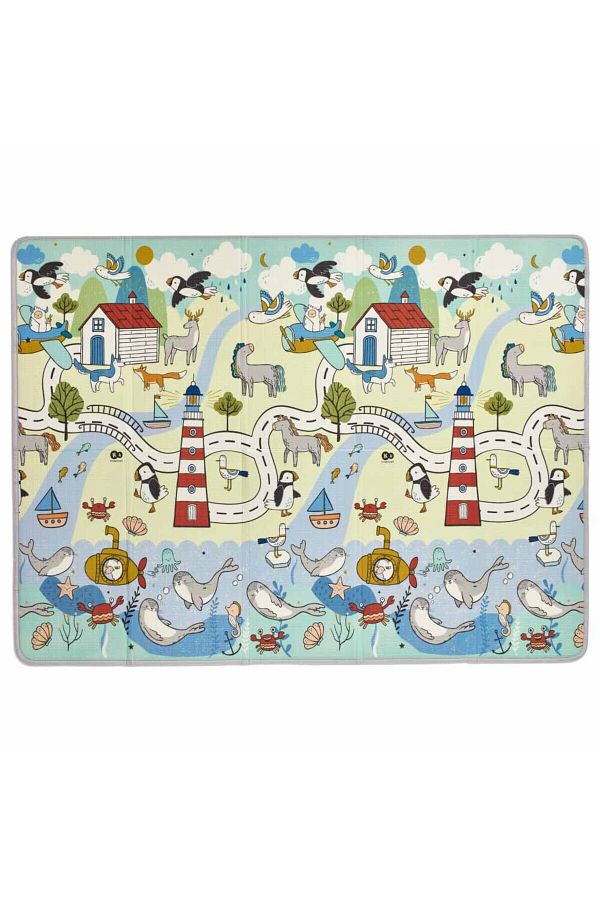 Kinderkraft-- Reversible Baby Play & Learn Foldable Mat - Matty2- 197cm x 147 cm 1