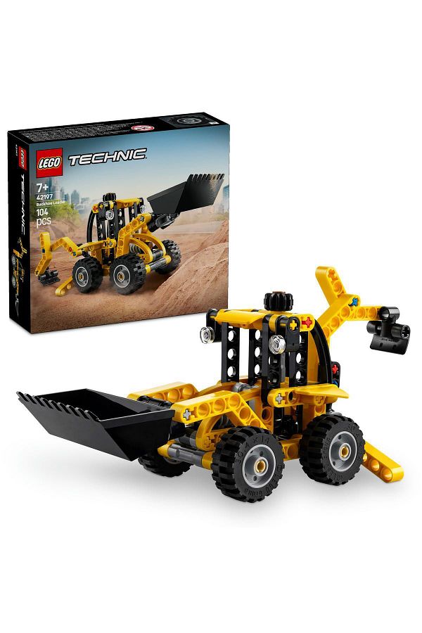 LEGO-®   Technic Backhoe Loader 42197 - 7+ Collectible Creative Toy Model Building Kit (104 Pr) 1