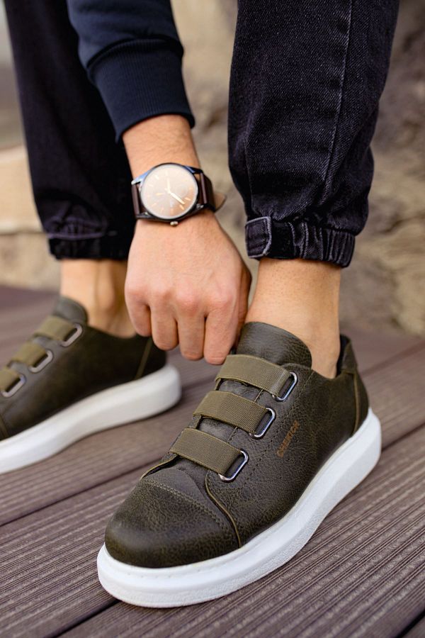 Chekich-Pantofi pentru bărbați CH253 CBT Mirror Non KHAKI 1