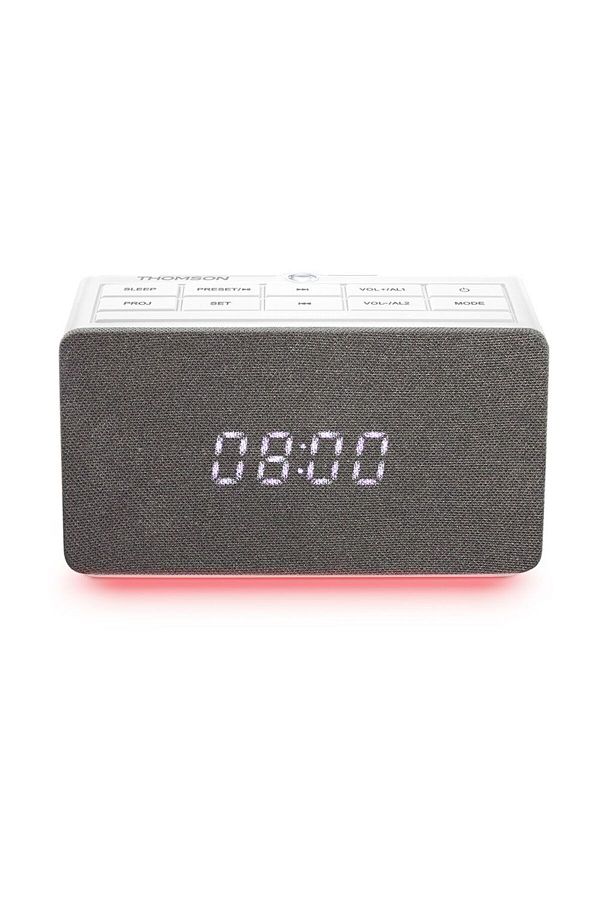 THOMSON-CL301P Alarm Clock Radio With Projector White 1