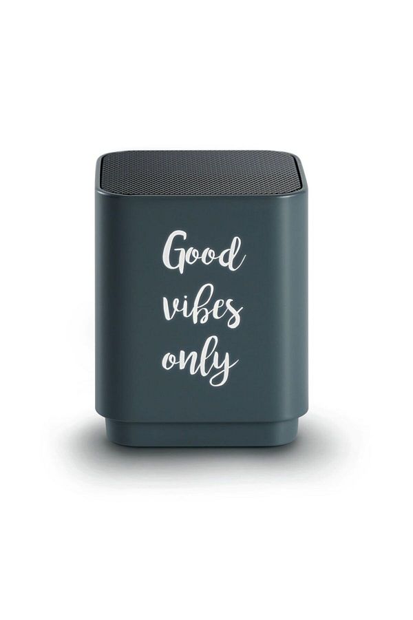 THOMSON-Bigben BT19GVO Bluetooth Speaker with light and Design Good vibes only 1