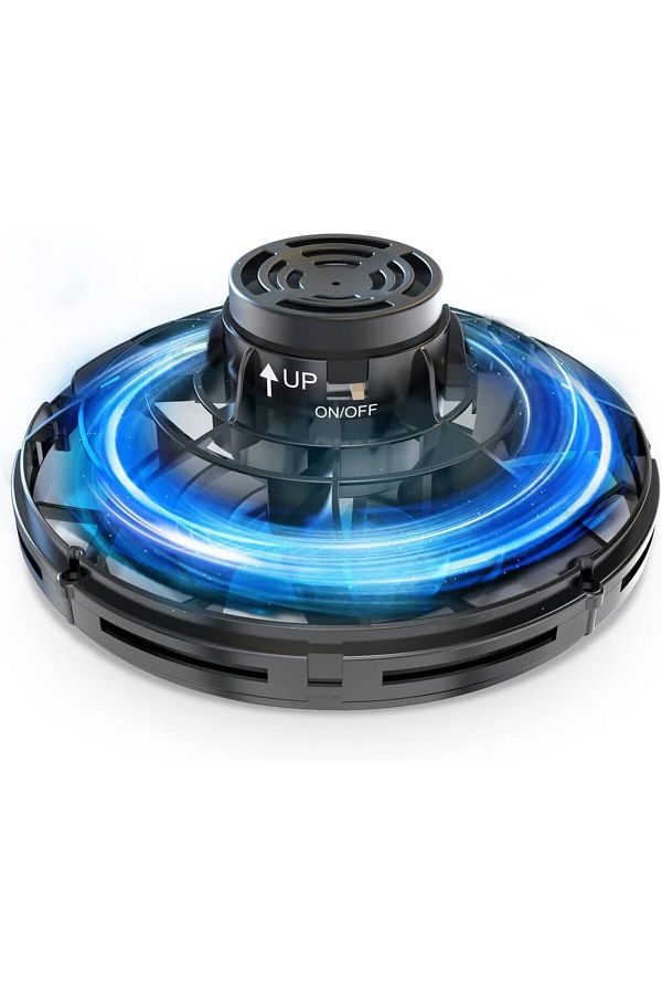 AWH-Hand Operated Mini Drones, Fidget Spinner with Lights, UFO Flying Toy for Kids 8+, Black 1