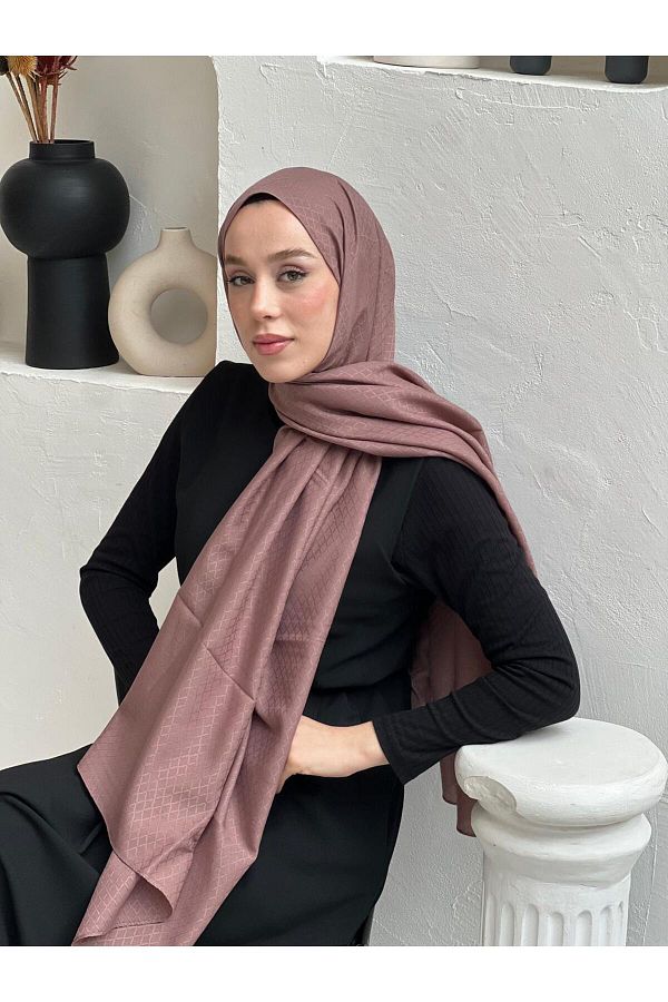 Modakaşmir-Soft Jacquard Series Pearl Rhythm Pattern Shawl 1