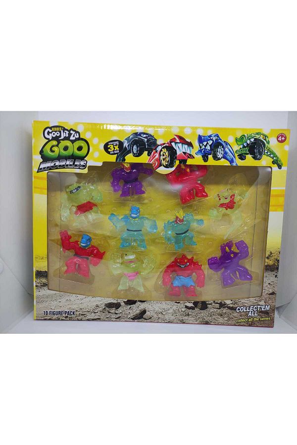 OTWO-Goo Jit Zu 10-Piece Heroes Deep Elastic Soft Transparent Toy Set 1