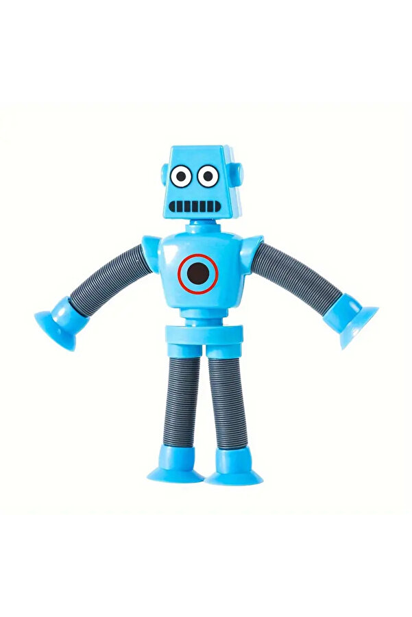 Generic Esnek Robot Oyuncak - Bükülebilir, Vakumlu Kollar ve Bacaklar ile Eğlenceli Yaratıcı Figür