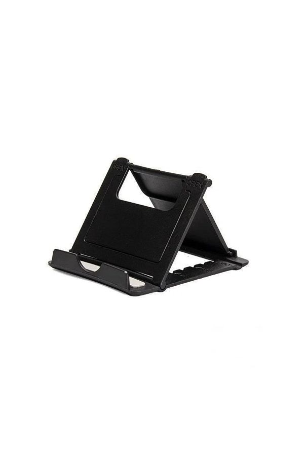Choice-1pc-black G001 1pc Mini Desktop Lazy Person's Foldable Stand For Mobile Phone And Tablet, Portable 1