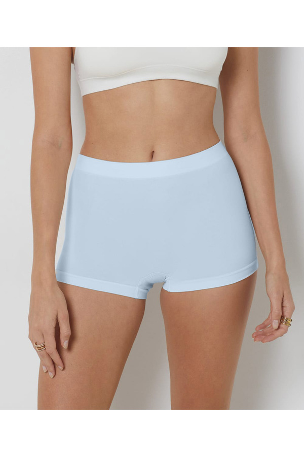 MİSTİRİK-Πλεκτό μπόξερ Moncorno Light Blue - Συσφιγκτικό και Ανυψωτικό Μοντέλο 1