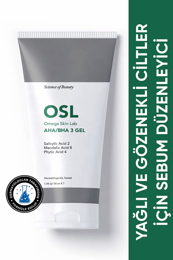 OSL Omega Skin Lab-AHA/BHA 3 Gel 50ml - Talghaushalt regulierendes Gel 1