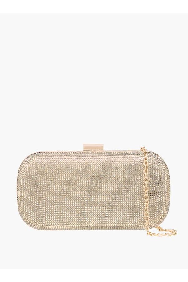 Flora Bella by Shoexpress-Flora Bella Studded Clutch with Chain Strap and Flap Closure 1
