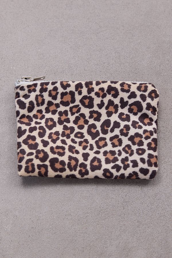 Addax-Czdn2004 Model Leopard Print Mini Cloth Wallet 1