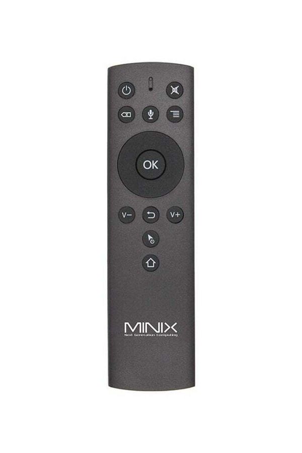 erorex-جهاز تحكم عن بعد NEO M2 2.4G Motion Air Mouse مع جهاز تحكم عن بعد صوتي بستة محاور جيروسكوب لصندوق التلفزيون الذكي والكمبيوتر الشخصي باللون الأسود 1