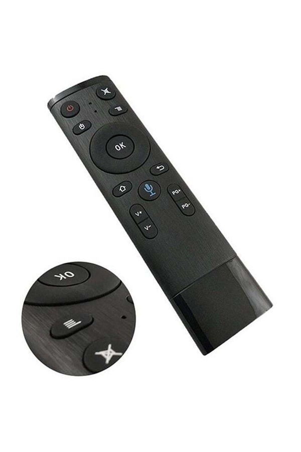erorex-2.4G Voice Input  Wireless Air Remote Mouse HTPC PC Controller Black 1