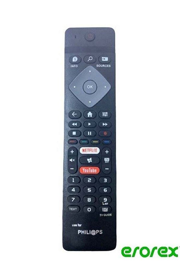 erorex-Universal Remote Control For Philips Smart Lcd Led Tv with Netflix & YouTube Key Buttons 1