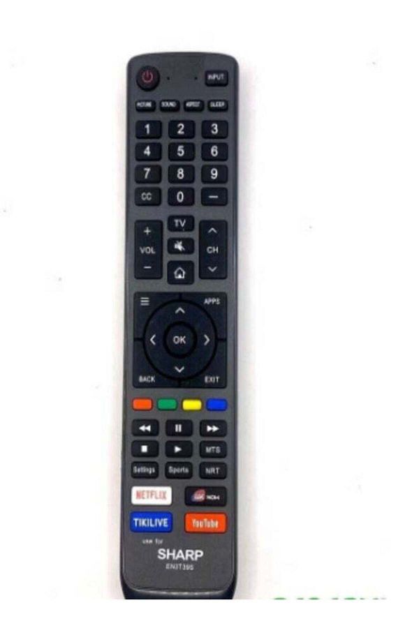 erorex-Remote Controller for Sharp Smart TV 4K UHD Original And Genuine Sharp EN3R39S 1