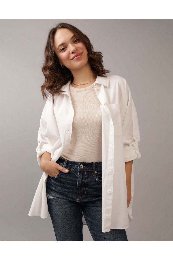 AMERICAN EAGLE-AE Go Big Oversized Shirt 1