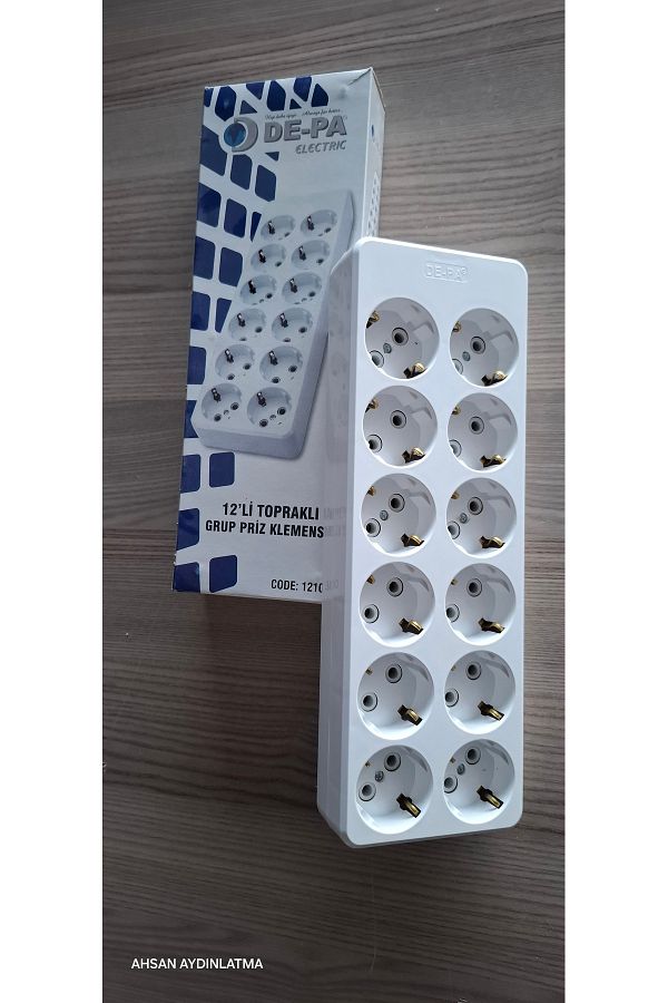 Depa-12 Group Socket Multiplier Adapter with Terminal Block White 1