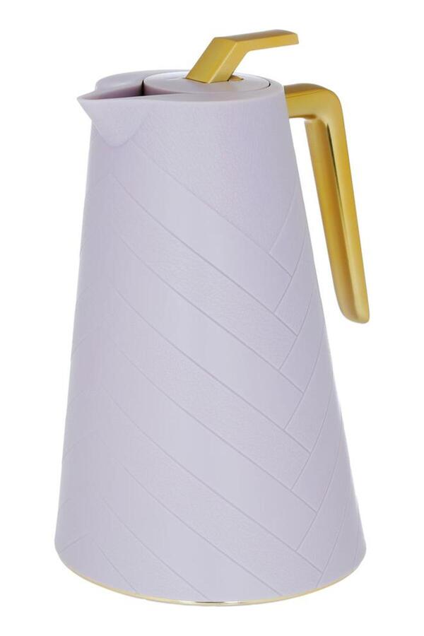 ALSAIF-Glass Thermos 1.5 Liters Plastic Body Light Purple 1