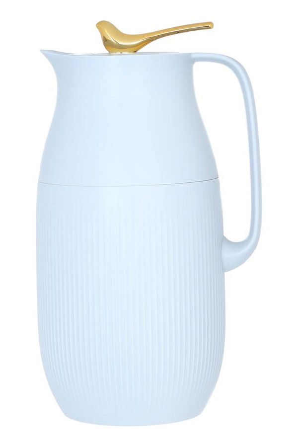 ALSAIF-6 Glass Thermos 1.6 Litres Plastic Body Light Grey 1