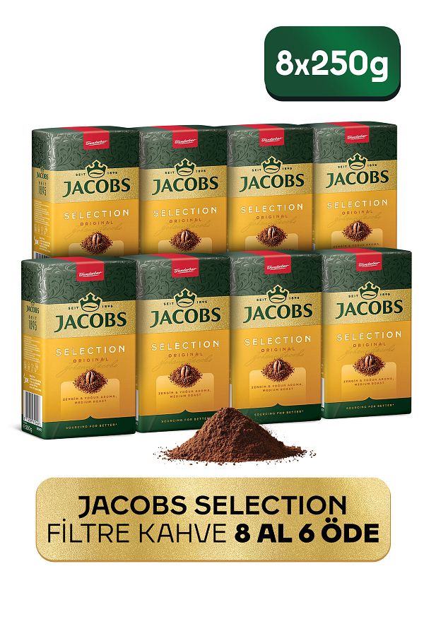 Jacobs-250 gr Coffee Selection Filter - 8 Pieces 1