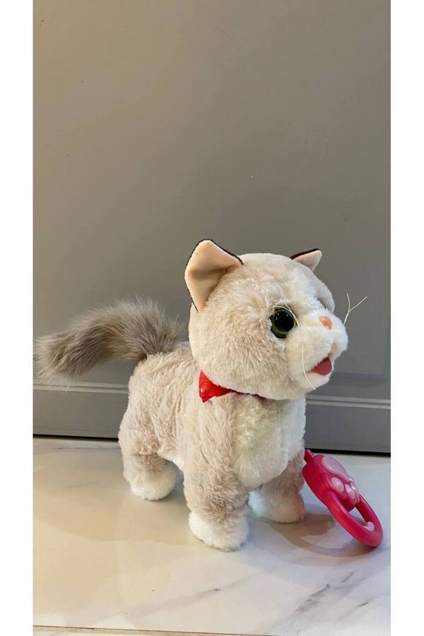 Magicway Müzikli Yürüyen Miyavlayan Yalayan Kuyruk Ve Başını Sallayan Ses Kaydını Tekrarlayan Peluş Kedi