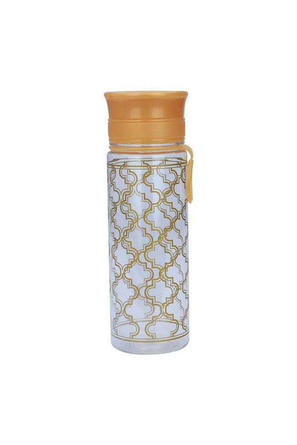 ALSAIF-Plastic Bottle 400 Ml Gold Embossed Clear 1
