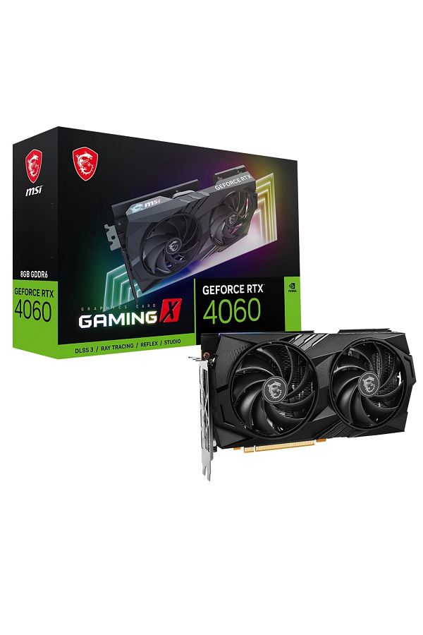 MSI-Geforce Rtx 4060 Gaming X 8g Gddr6 128bit Dx12 Dlss 3 Gaming Graphics Card 1