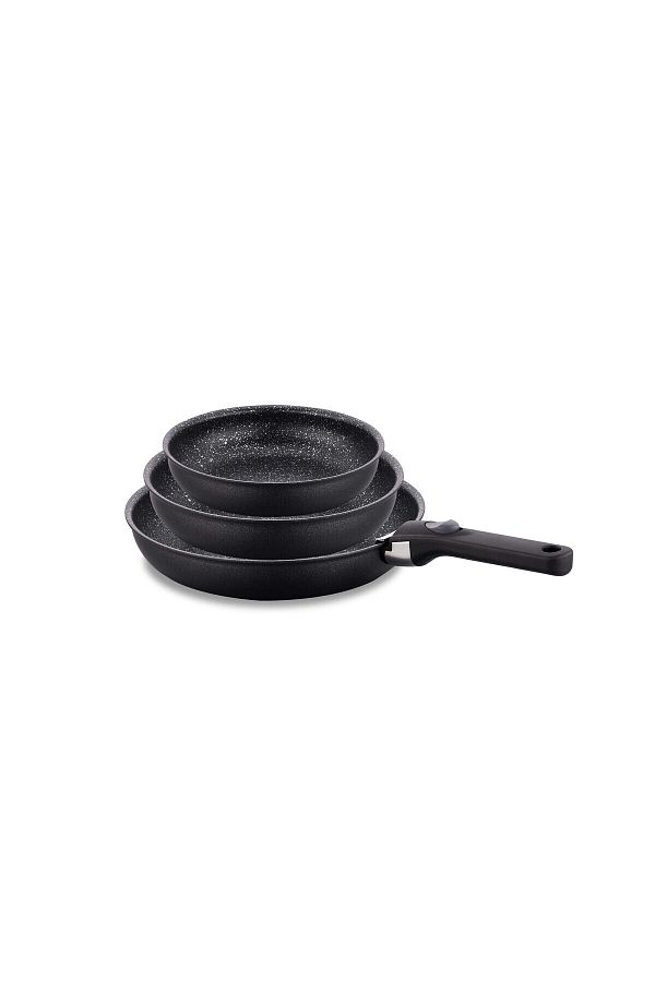 KORKMAZ-Neta Cookware 3 Pieces 1.1 Lt - 1.8 Lt - 2.5 Lt 1