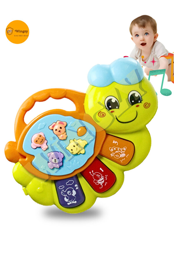 Wingzy Işıklı Ve Müzikli Bebek Piyanosu, Eğitici, Renkli, Sesli Oyuncak, Motor Ve Duyusal Gelişim