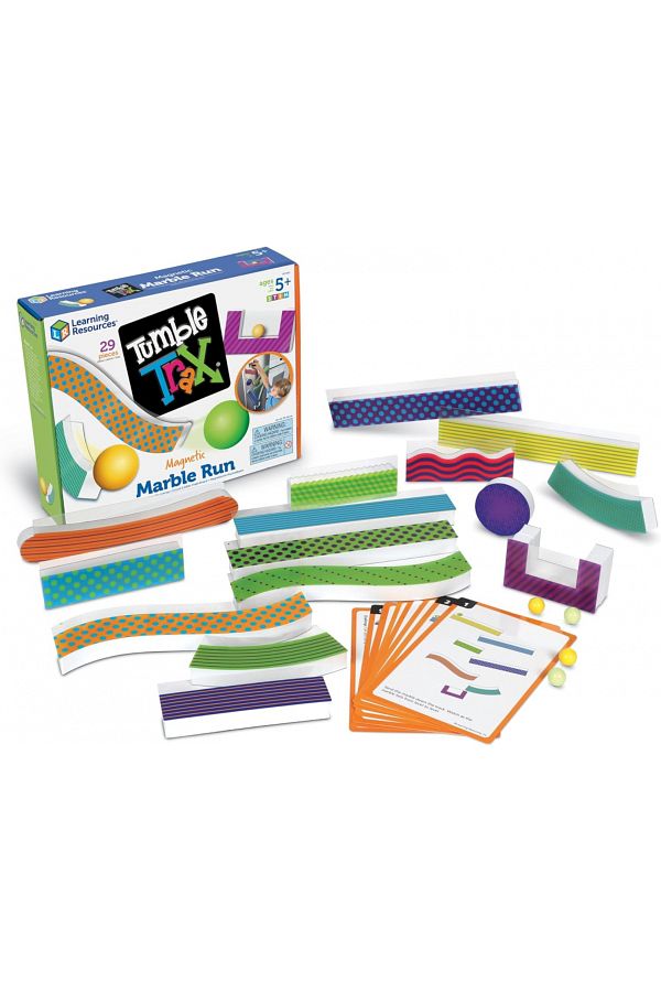 Learning Resources-Tumble Trax Magnetic Marble Run-LER2821 1