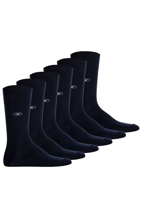 Tom Tailor-Herrensocken, 6er Pack - Basic, Baumwollmischung, einfarbig 1