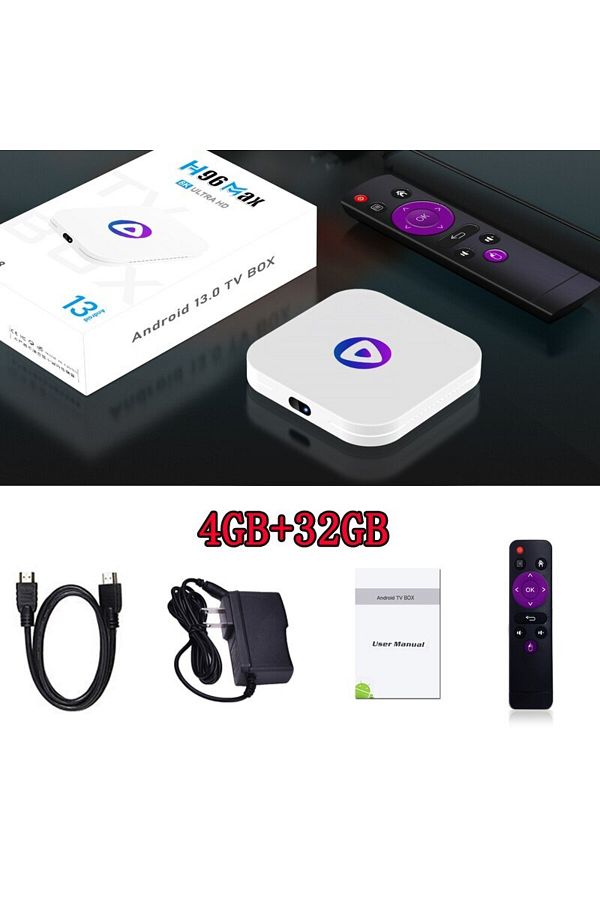 Choice-European Standard 4GB 32GB TV BOX H96MAX M1 Smart TV Box Android 13 Rockchip 3528 Quad Core Support 1