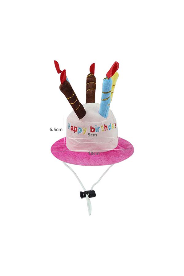 Choice-Pink Pet Dog Hat for Birthday Party Adjustable Dog Hats Cats Dog Costumes Puppy Grooming Dress Up Ha 1