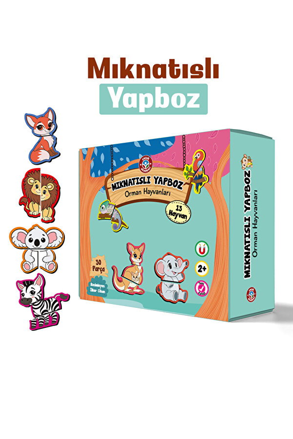Çocuk Akademi Çocuk Akademi Mıknatıslı Yapboz-Orman Hayvanları
