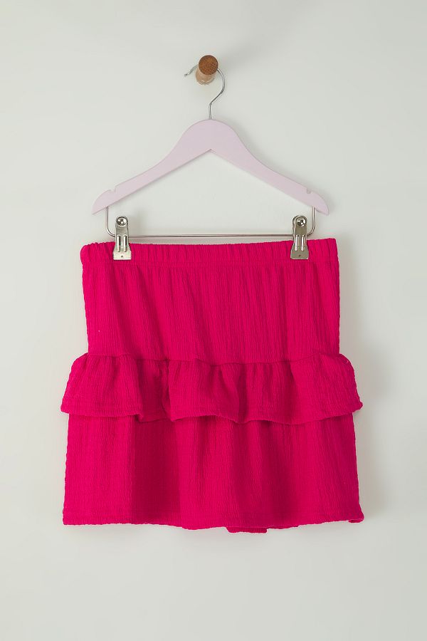 TRENDYOLKIDS-Fuchsia Mini gerader Strickrock TKDSS25ET00001 1