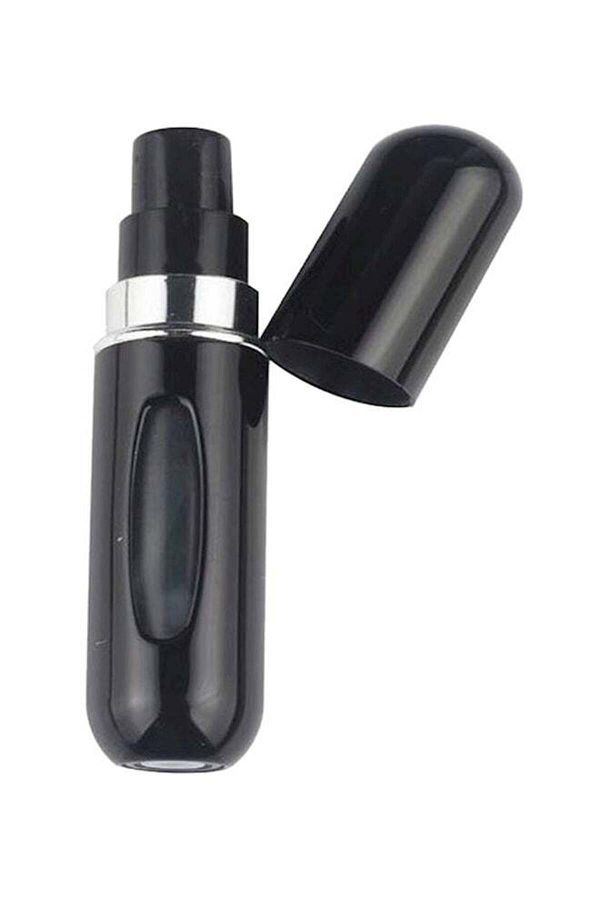 Generic-مجموعة زجاجات عطر بخاخ محمولة قابلة لإعادة التعبئة للسفر باللون الأسود 5 مل 1
