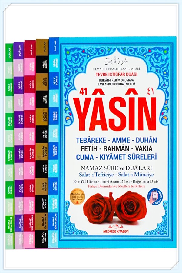 Medrese Kitab Evi Yasin Kitabı Cüzü Orta Boy 5 Li Set 80 Sayfa Telefonda Sesli Dinleme Doğum Cenaze Mevlüt Hediyeliği