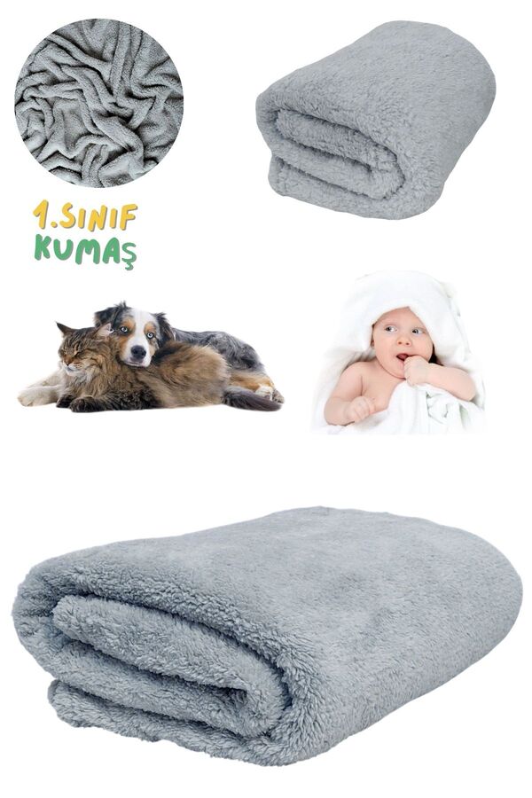 Armashine Peluş Kedi Köpek Bebek Battaniyesi - Evcil Hayvan İçin Yumuşak Battaniye 1.Sınıf