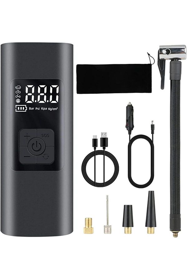 fulina-مضخة هواء محمولة 150PSI ضاغط هواء مضخة إطارات لاسلكية مع مقياس ضغط 1