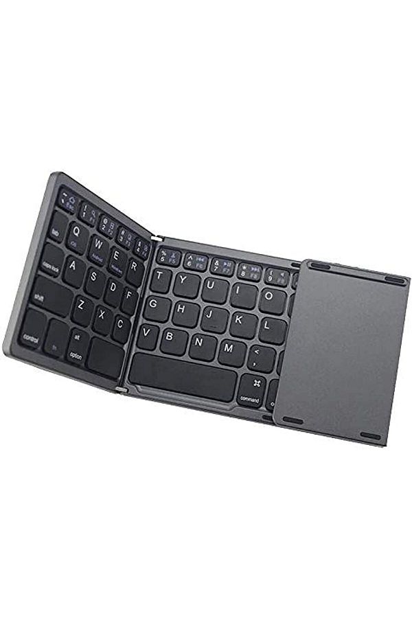 AWH-Ultra-Thin Mini Bluetooth Foldable Keyboard with Touchpad, Wireless for Tablet, Laptop, Phone. 1
