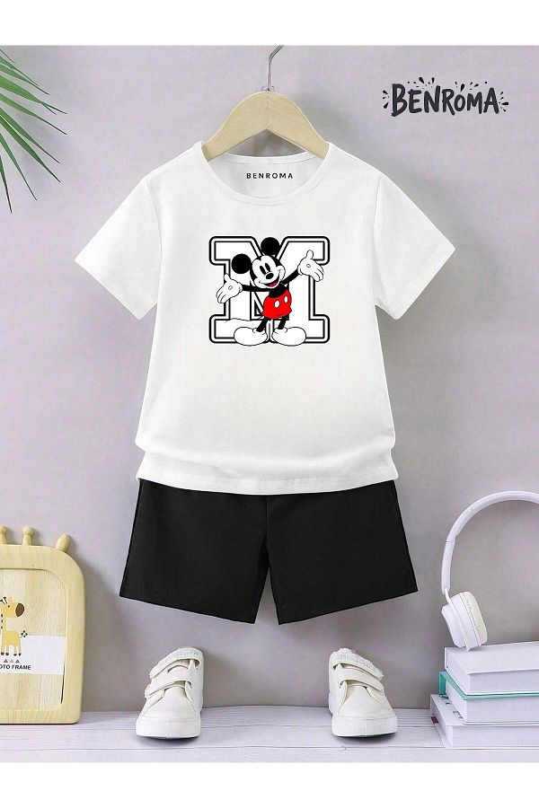 BENROMA-Unisex sada dětských šortek - s potiskem postav 1