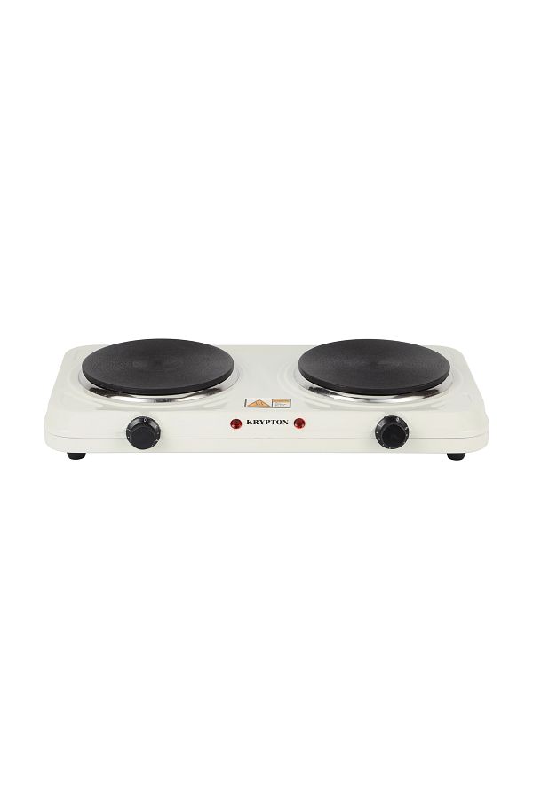KRYPTON-Double Solid Hot Plate with Adjustable Thermostat| 2000 W KNHP5306|2 Years Warranty 1