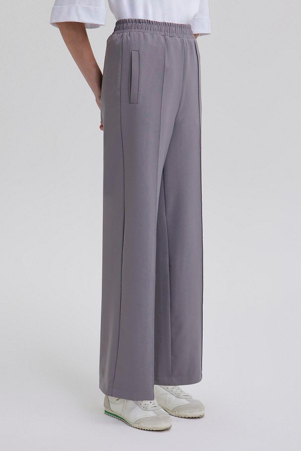 Touché Privé-Crêpe-Hose – geripptes Design 1