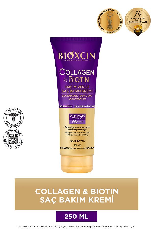 Bioxcin-250 ml Extra Volume - Collagen Biotin Fine Sparse Conditioner 1