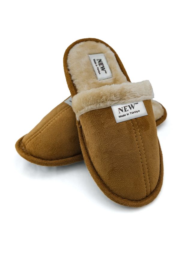 NewOneMall-Unisex βελούδινες μάλλινες παντόφλες που πλένονται - Πακέτο προίκας επισκεπτών με γούνα στο εσωτερικό 1