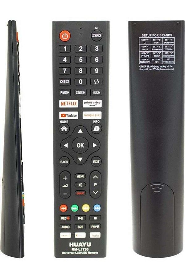 erorex-Kl RM-L1730 Universal LCD LED TV Remote with Netflix-Youtube-Google Play Buttons 1