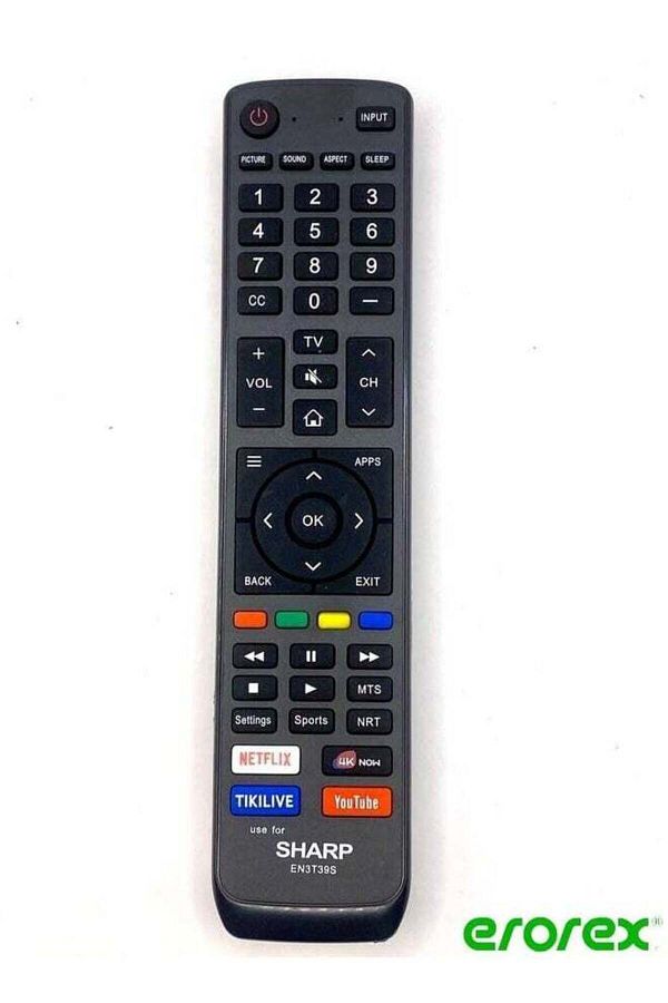 erorex-جهاز تحكم عن بعد لتلفزيون Sharp الذكي 4K UHD أصلي وحقيقي من Sharp EN3R39S 1