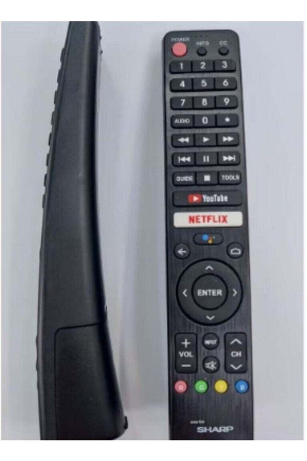 erorex-Remote Control For Sharp Netflix LCD TV Remote Control With Google Search Voice 1