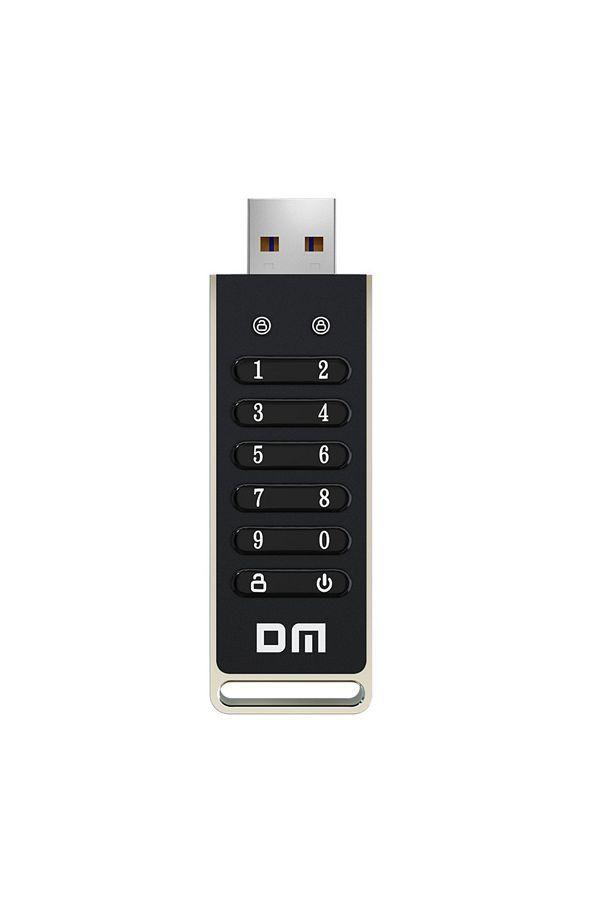 DM-64GB Black DM FD063 256-bit Encrypted USB Drive Password Secure Flash Drive USB3.2 U Disk Support Re 1